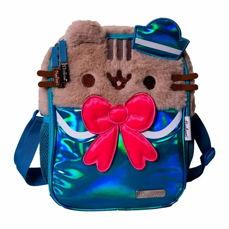 Lonchera Gato Pusheen The Cat Marinero Azul Celeste Original
