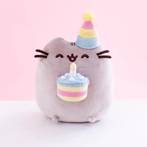 Peluche Gato Pusheen Pastel De Cumpleaños Tarta Cn Vela Gund