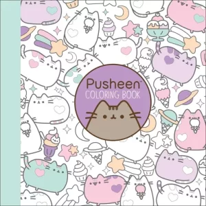 Libro Para Colorear Gato Pusheen Coloring Book Tamaño Grande