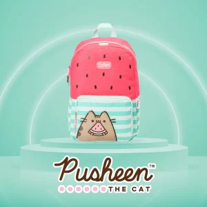Mochila Gato Pusheen Cat Sandia Roja Original Alta Calidad