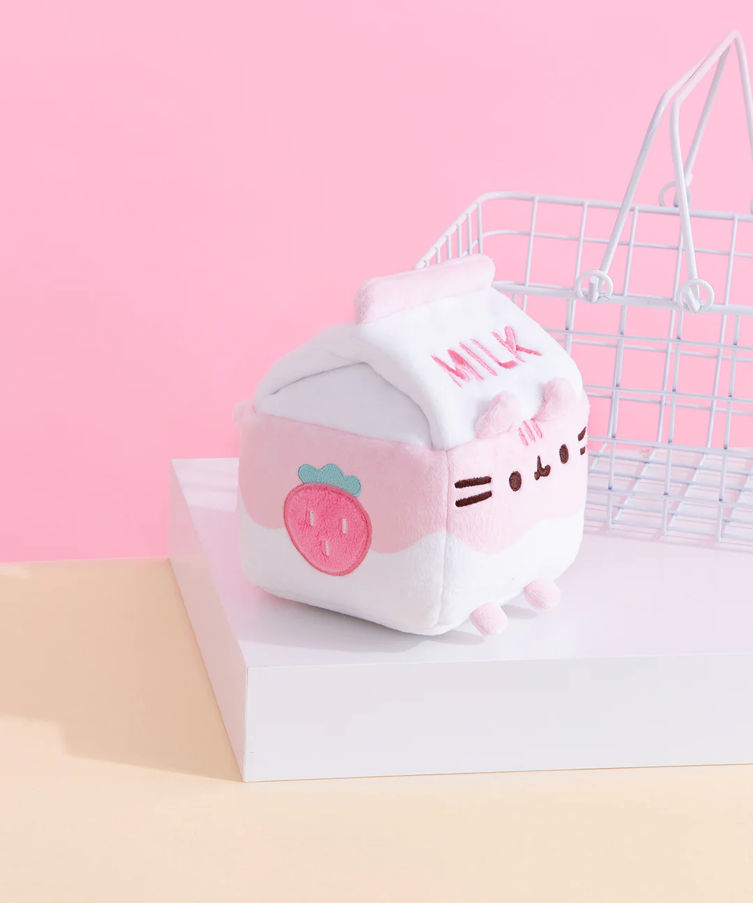 Peluche Gato Pusheen Cat Leche De Fresa Milk Plush Gund