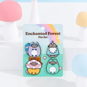 Conjunto De Pines Gato Pusheen The Cat Enchanted Forest Pin