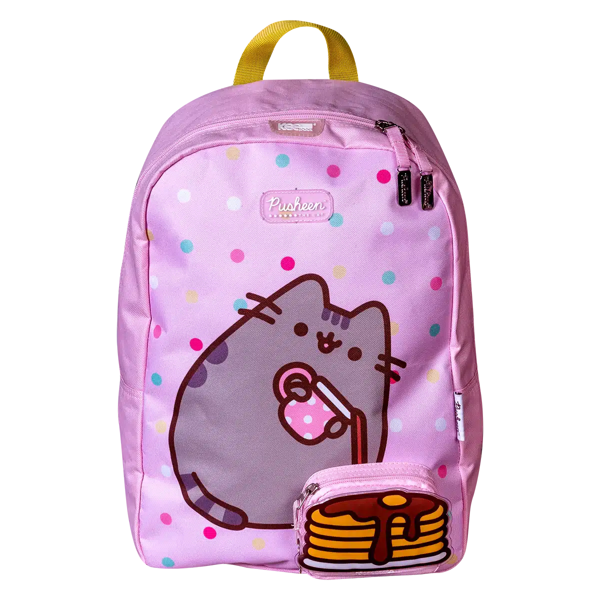Mochila Gato Pusheen The Cat Hot Cakes Rosa Gatito Gris