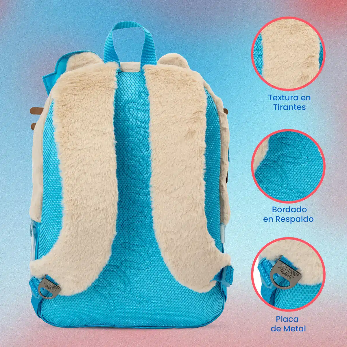 Mochila Gato Pusheen The Cat Marinero Azul Celeste Sailor - Imagen 3