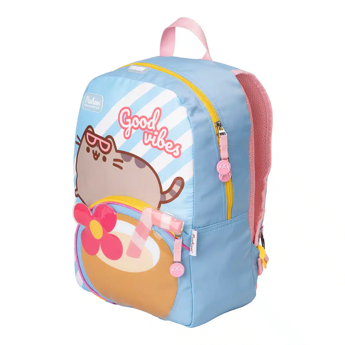 Mochila Gato Pusheen The Cat Coconut Azul Kawaii - Imagen 2