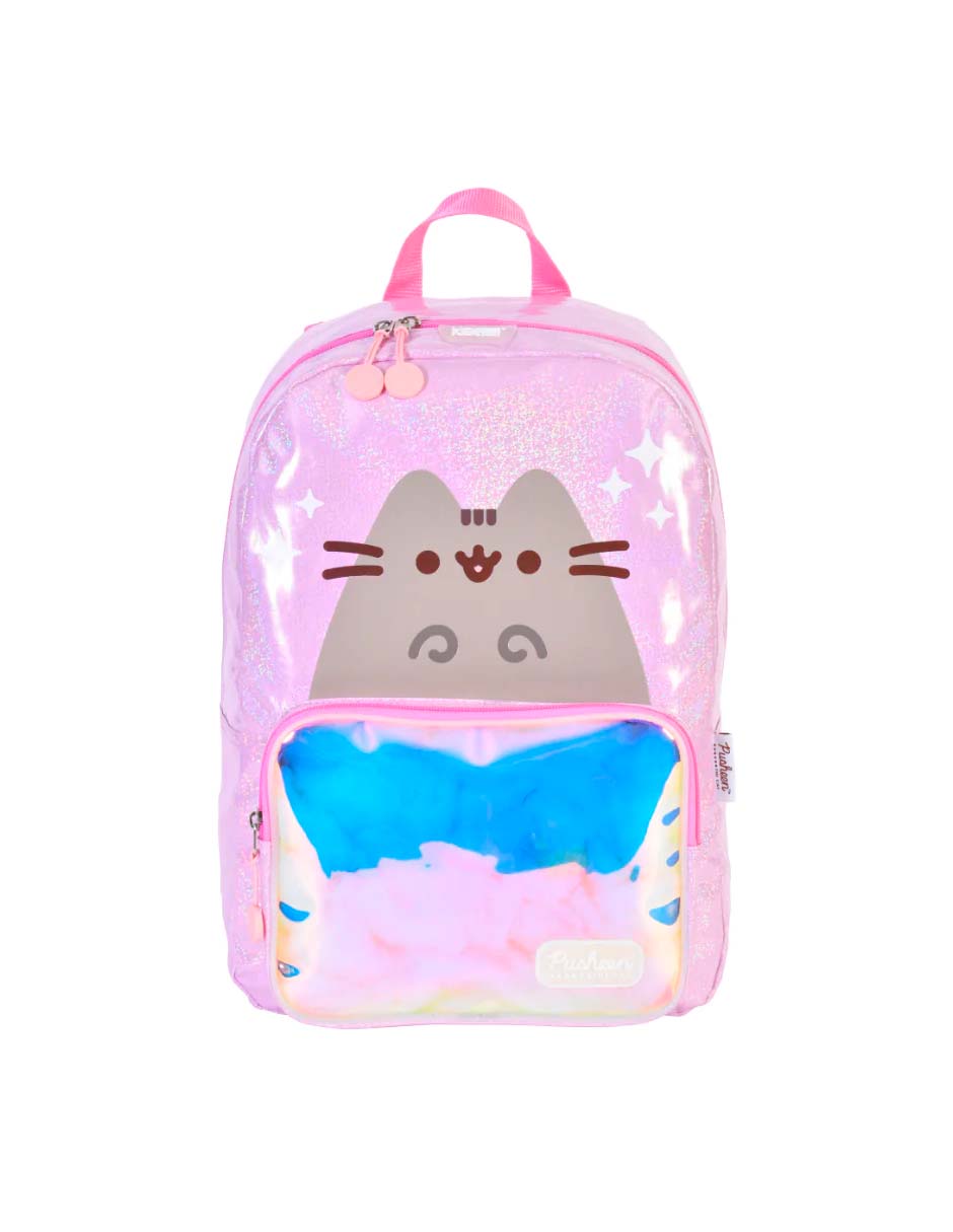 Mochila Gato Pusheen The Cat Color Rosa Brillante Kawaii - Imagen 2