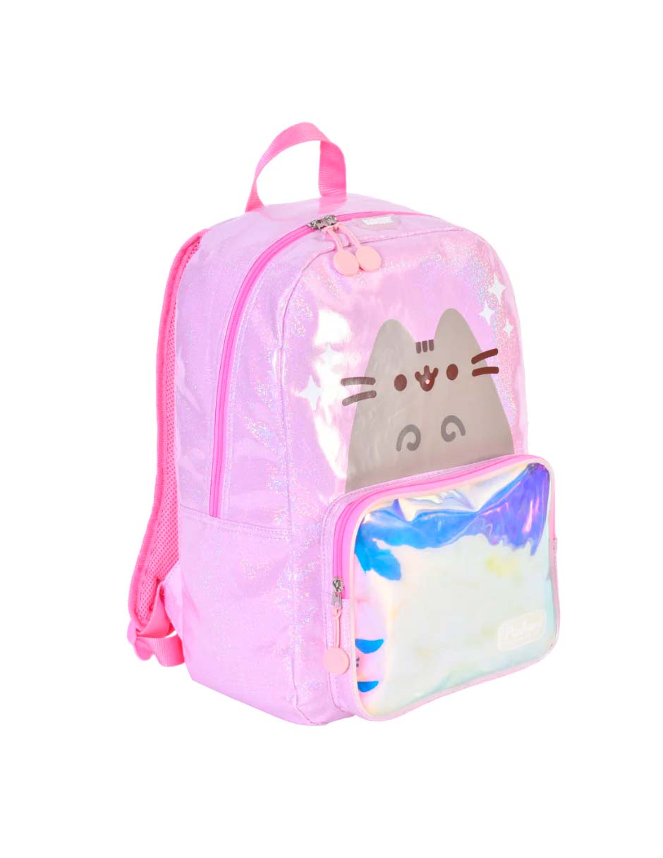 Mochila Gato Pusheen The Cat Color Rosa Brillante Kawaii