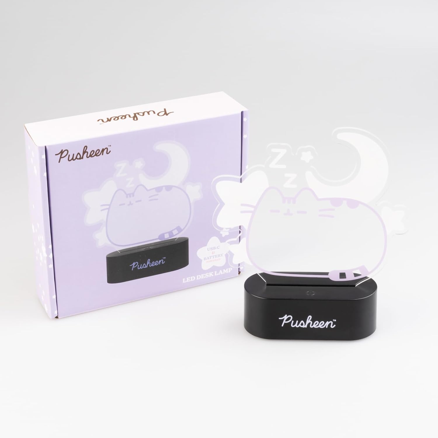 Lampara Led Gato Pusheen The Cat Usb O Pilas Luz Nocturna - Imagen 6