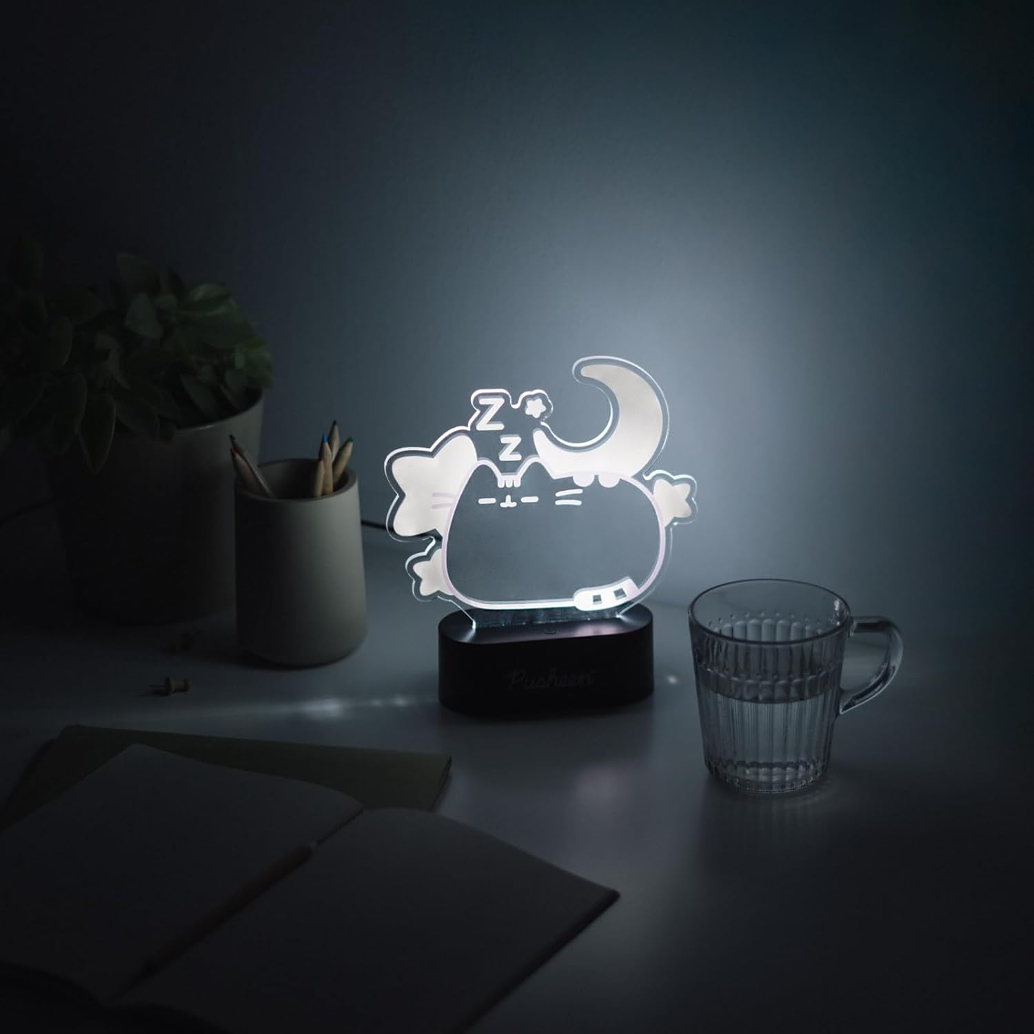Lampara Led Gato Pusheen The Cat Usb O Pilas Luz Nocturna - Imagen 2