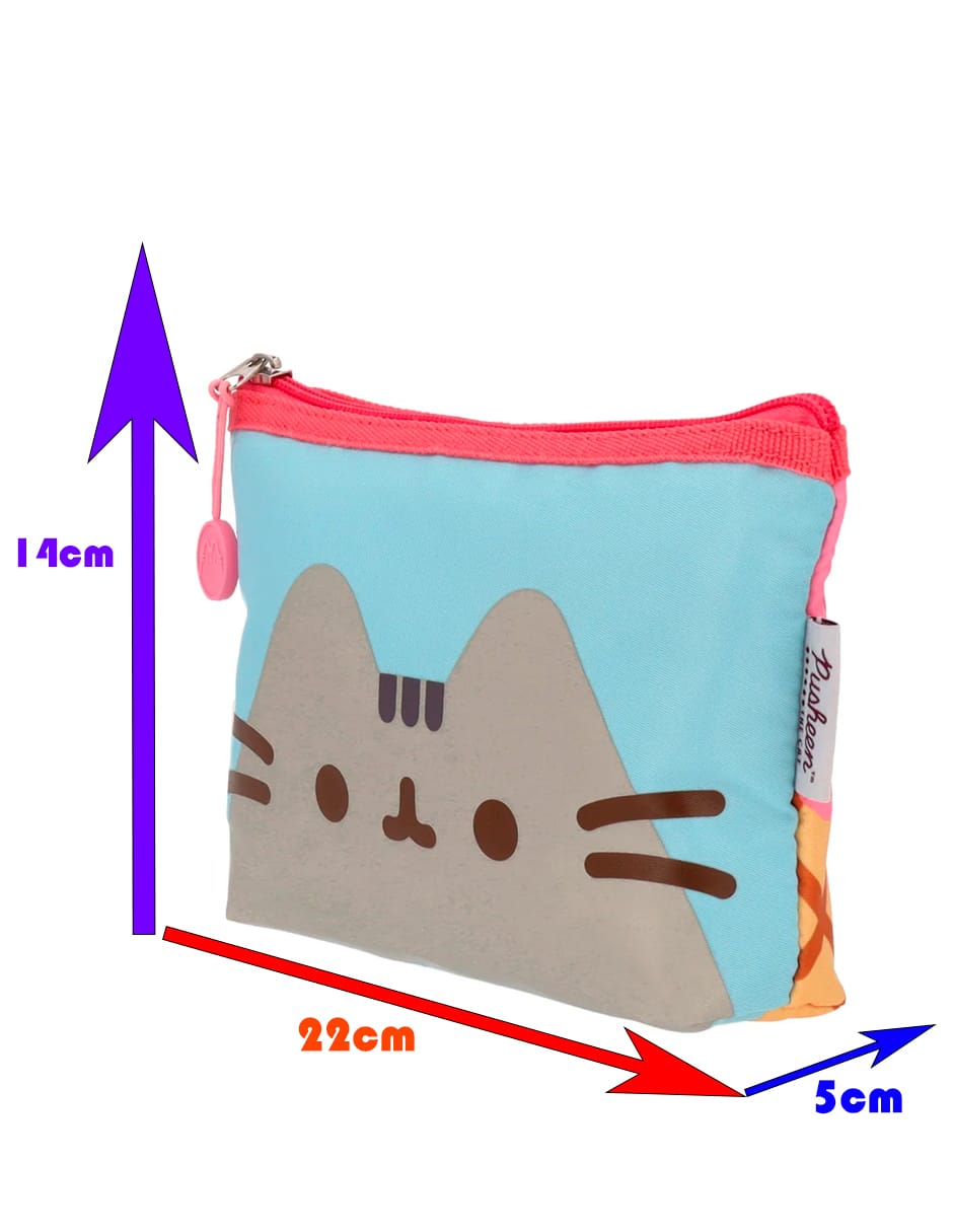 Lapicera Estuchera Gato Pusheen The Cat Helado Menta Y Fresa - Imagen 9