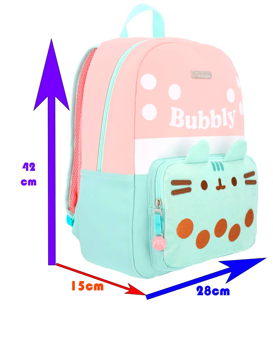 Mochila Escolar Gato Pusheen The Cat Boba Tea Taza De Te Bubbly - Imagen 7