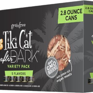 Tiki Cat After Dark Comida Humeda Para Gatos 12latas 80g C/u